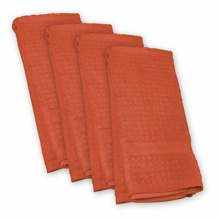 FASTFOOD Solid Waffle Spice Dishtowel, 4PK FA2208980